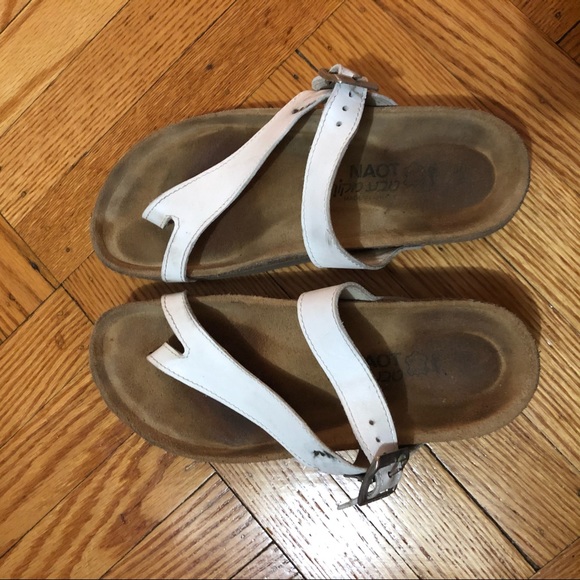 Naot Shoes - Naot Tahoe white/tan sandals